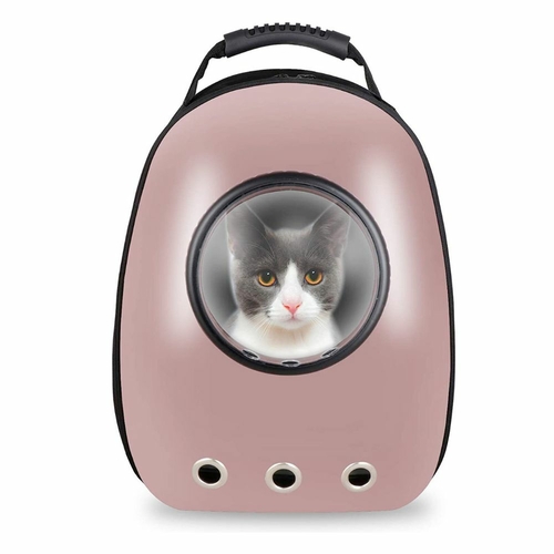 Pet Hardshell Traveling Backpack – Breathable Carrier for Cats & Small Dogs