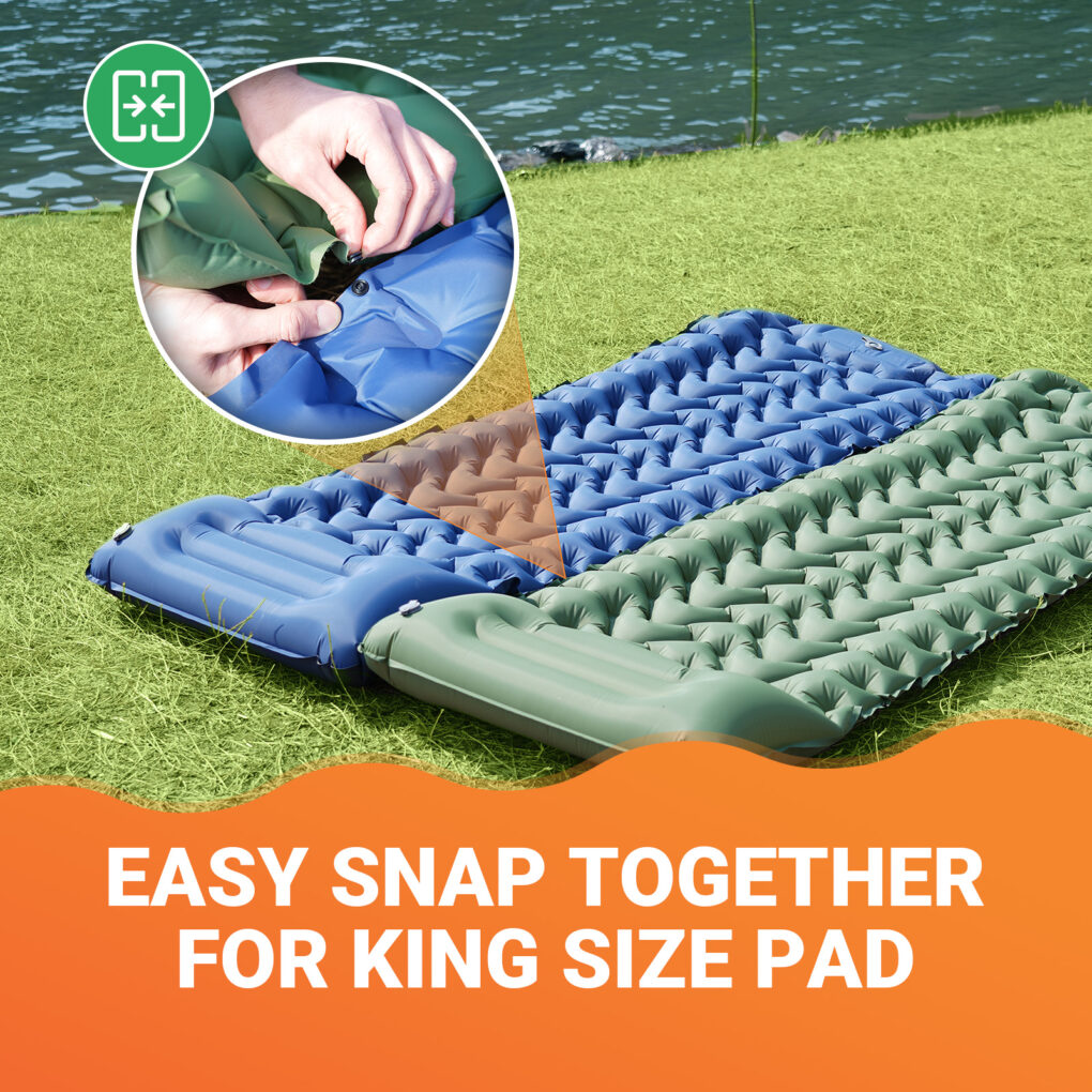 KingCamp Ultralight Self-Inflating Sleeping Pad w/Pillow & Pump - Image 5