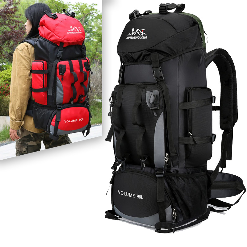 Large Camping Backpack – 90L Waterproof Travel