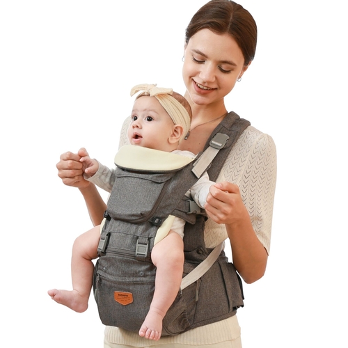 Ergonomic 3-in-1 Baby Carrier & Hipseat – 6 Carrying Positions | Up to 48 lbs