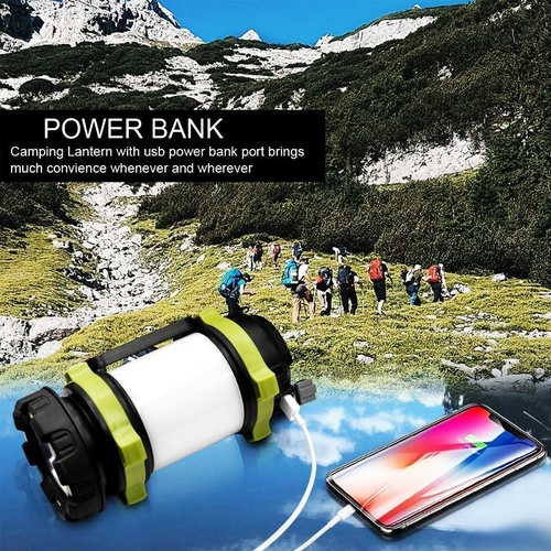 Waterproof LED Camping Lantern – USB Rechargeable Flashlight for Outdoor Use