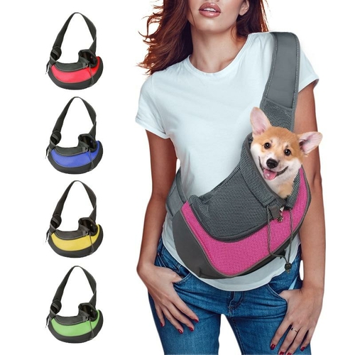 Small Pet Carrier Shoulder Bag – Breathable Travel Sling for Puppies & Kittens