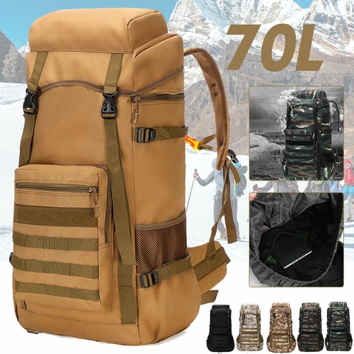 70L Waterproof Hiking Backpack – Military Tactical Rucksack for Camping & Outdoor